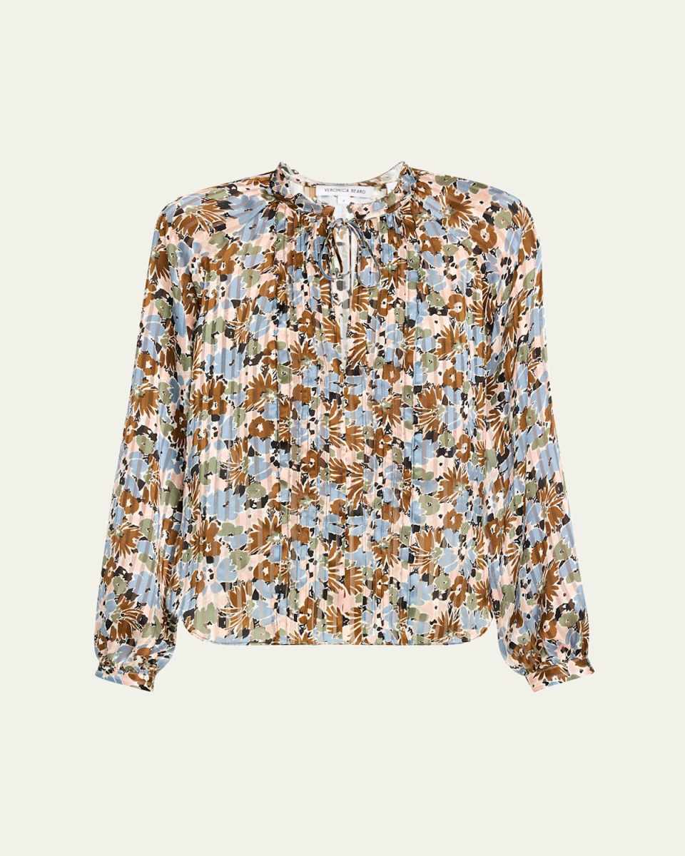 Linds Floral Silk Blouse